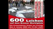 Die Performance der Leichen von Gaza in Bremen